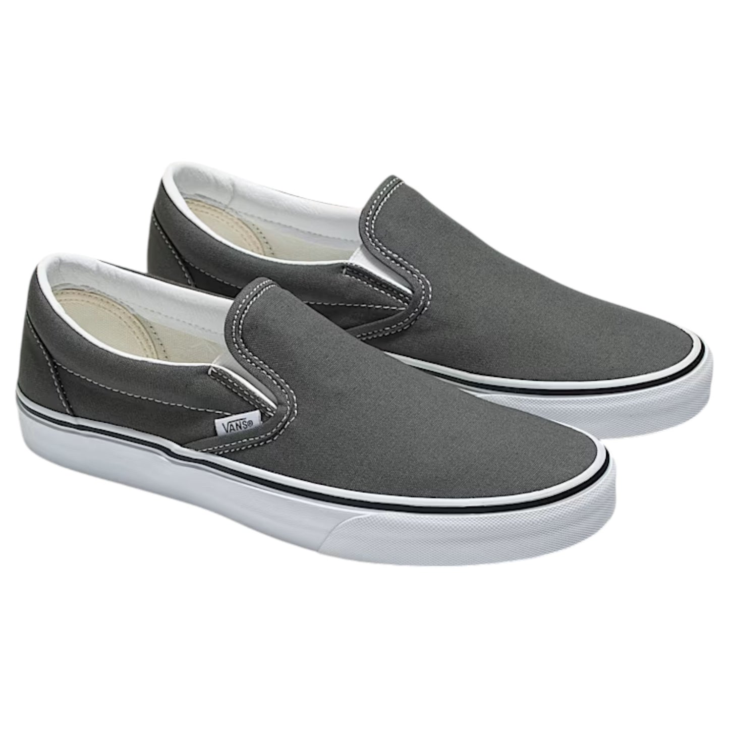 Mens Vans Classic Slip In Shoes Charcoal