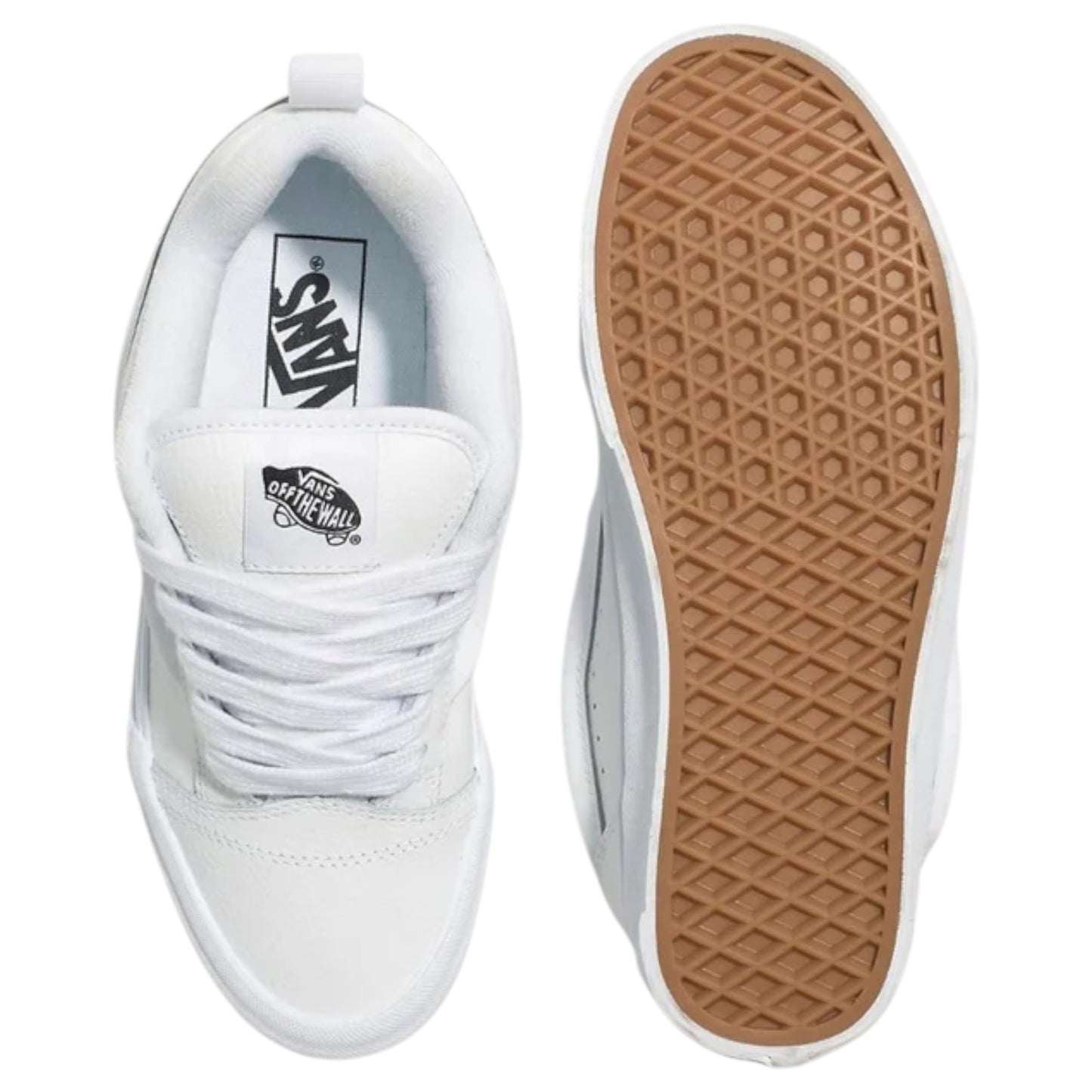 Mens Vans Knu Skool Shoes White