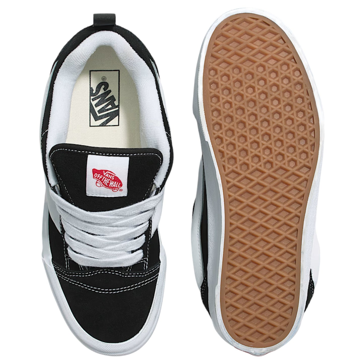 Mens Vans Knu Stack Shoes Black/White
