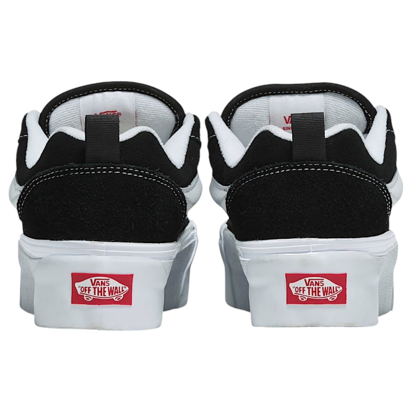 Mens Vans Knu Stack Shoes Black/White