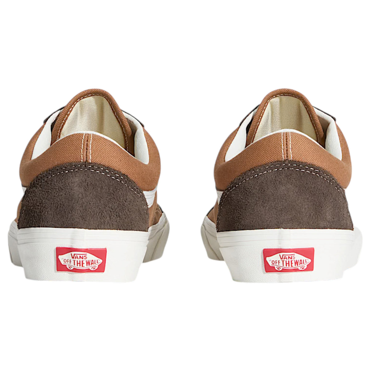 Mens Vans Old Skool 2 Tone Shoes Brown