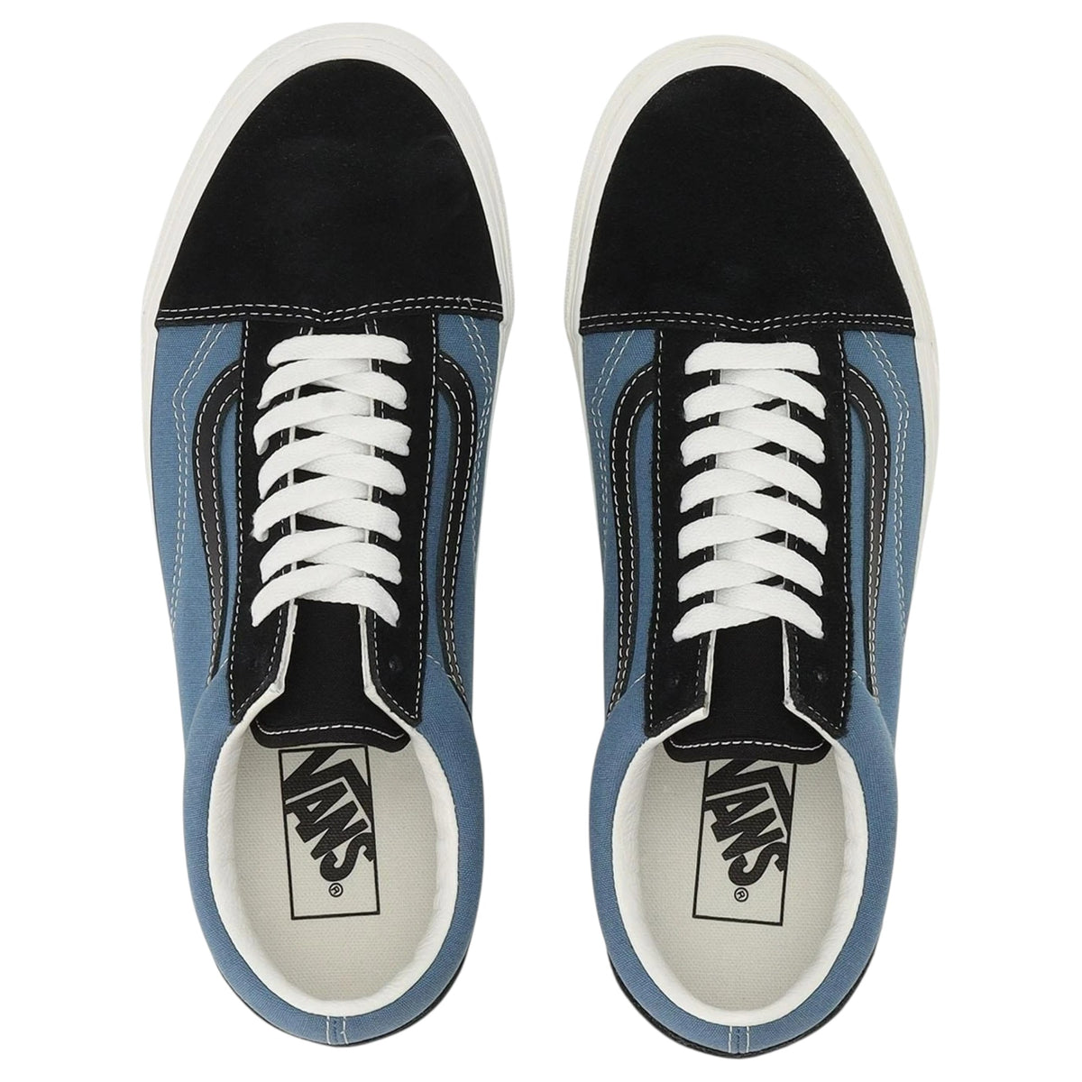 Mens Vans Old Skool Basics Shoes Navy/Black