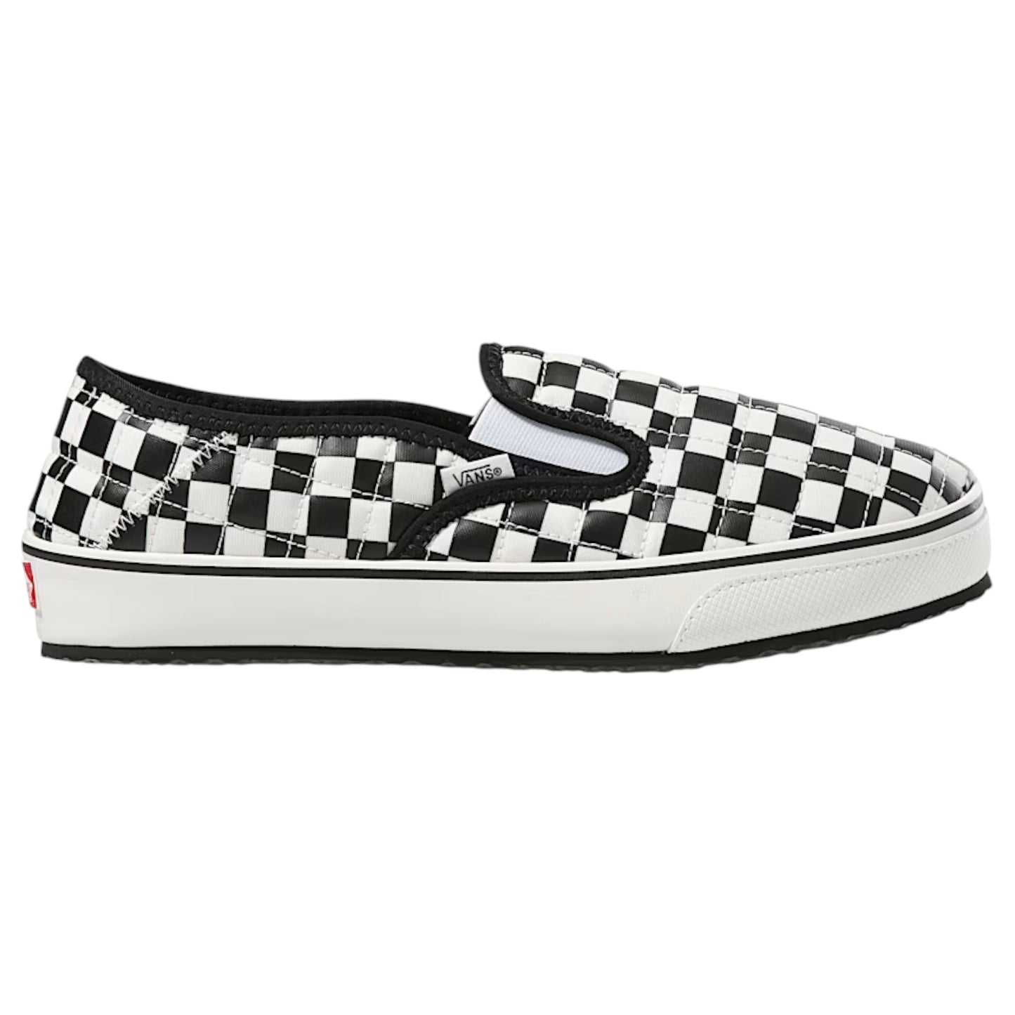 Mens Vans Slip-Er 2 Checkerboard Shoes Black/White