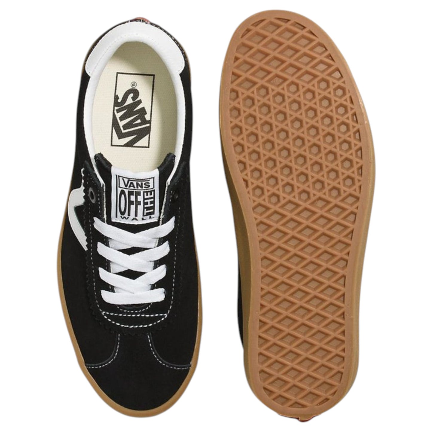 Mens Vans Sport Low Shoes Black/Gum