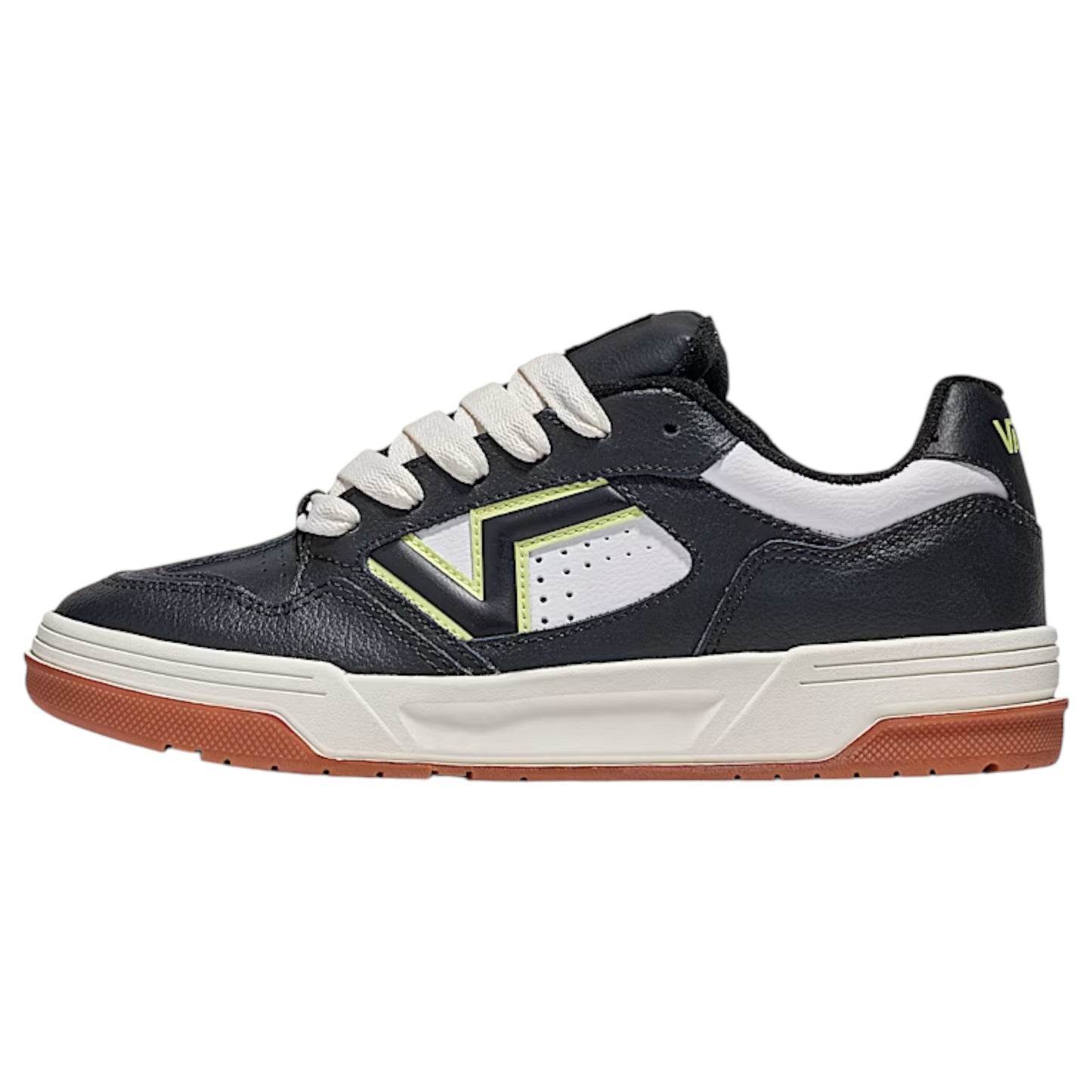 Mens Vans Upland Shoes Black/Lime