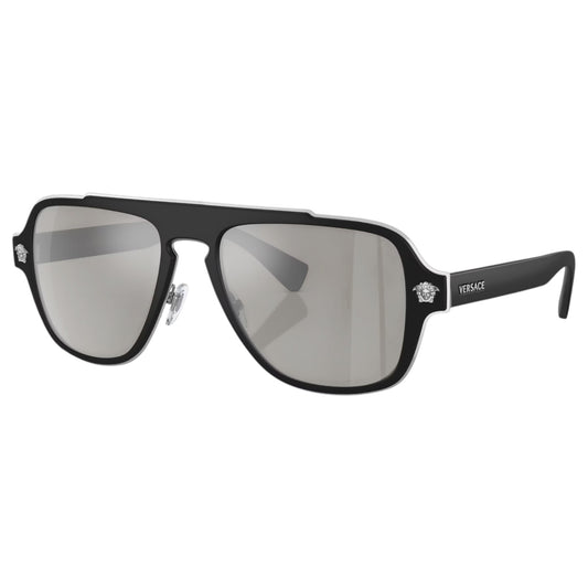 Mens Versace VE2199 Sunglasses Matt Black/ Light Grey