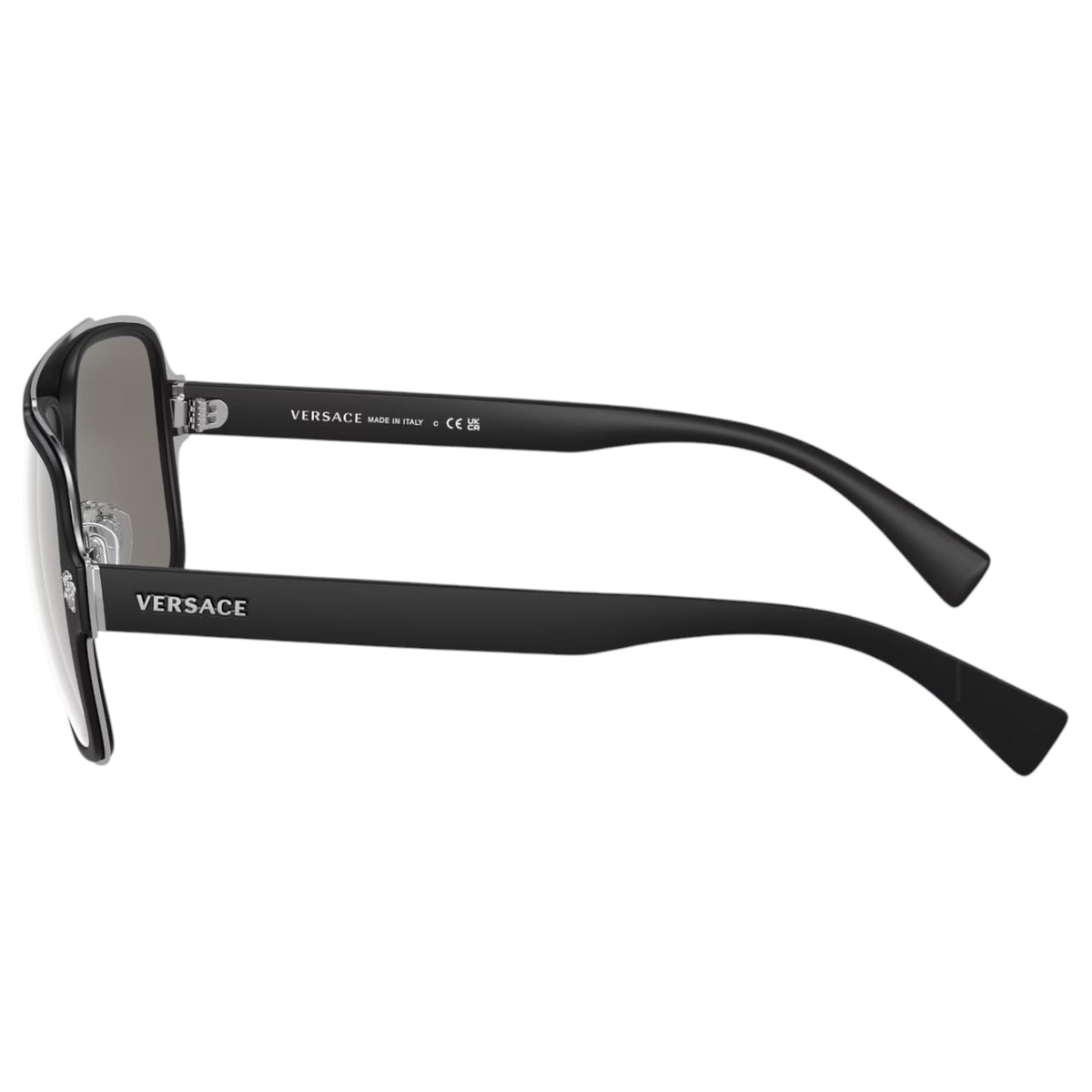 Mens Versace VE2199 Sunglasses Matt Black/ Light Grey