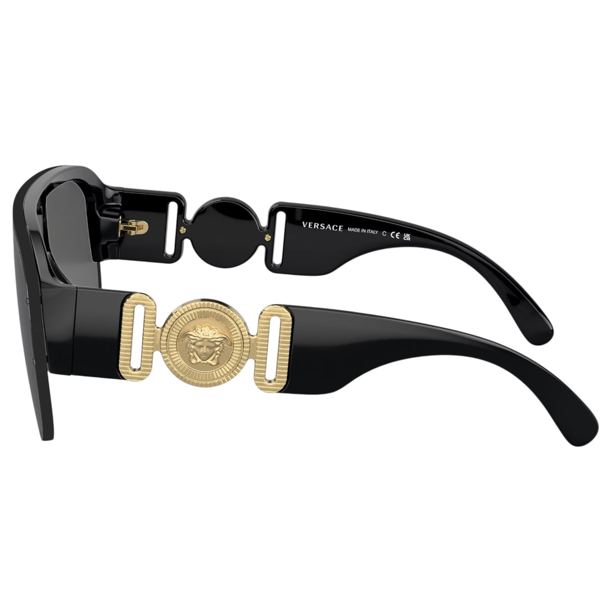 Mens Versace VE4391 Sunglasses Black/Dark Grey
