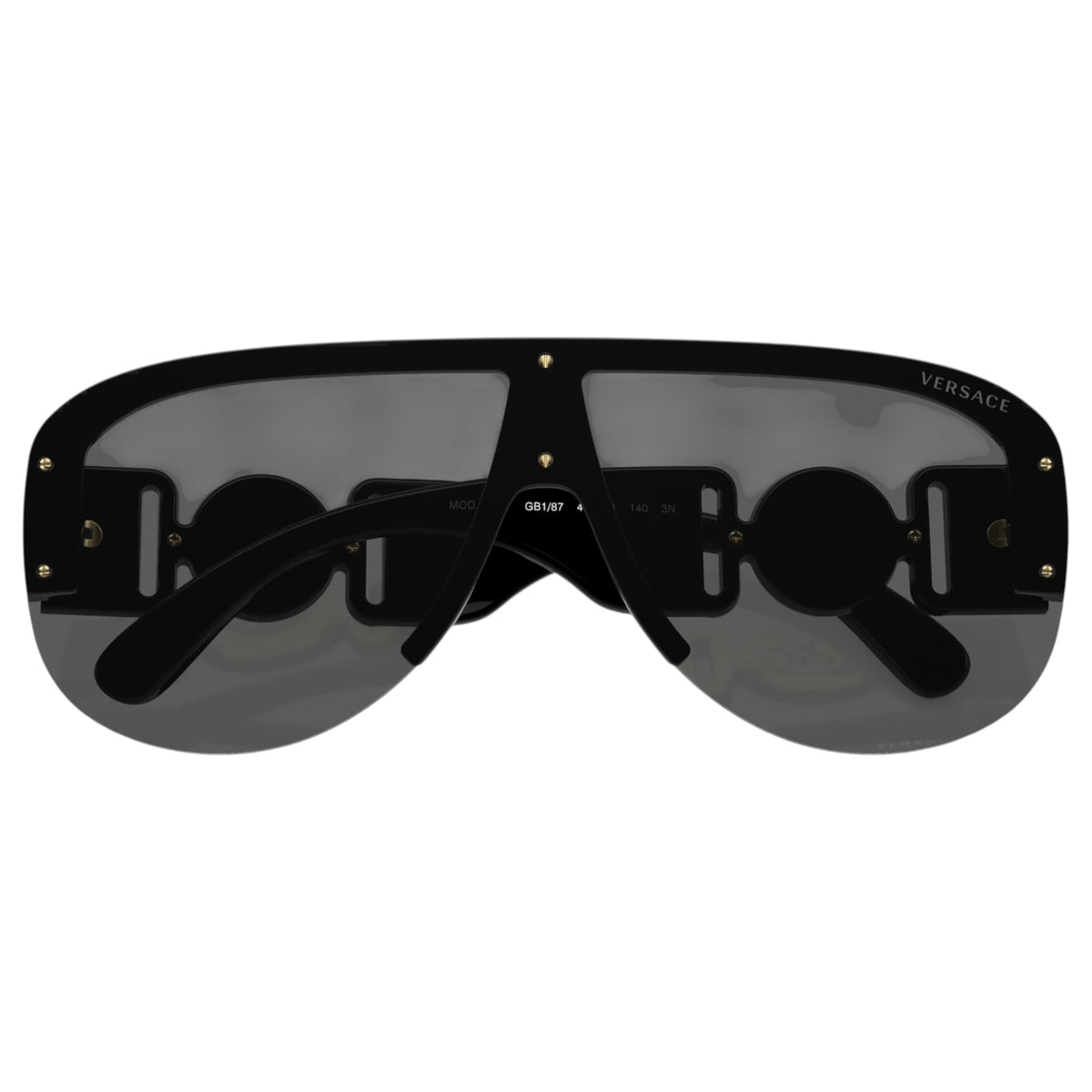 Mens Versace VE4391 Sunglasses Black/Dark Grey
