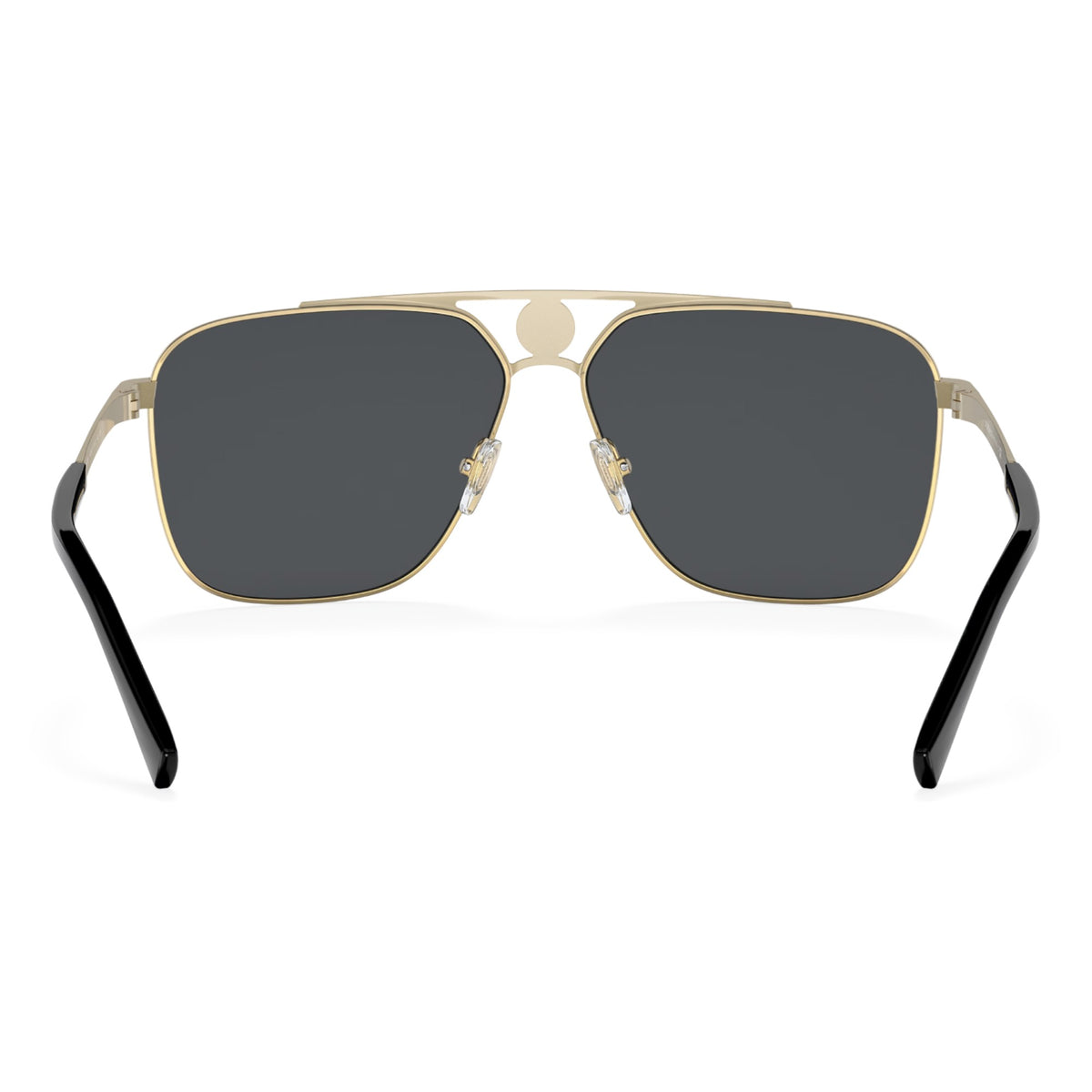Mens Versace VE2238 Sunglasses Gold Matte Black/Dark Grey