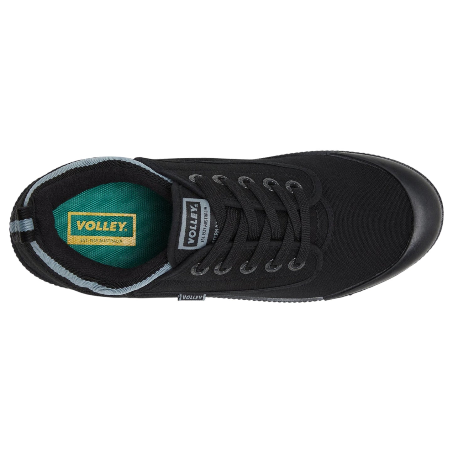 Mens Volley International Low Shoes Black/Dark Grey International Low
