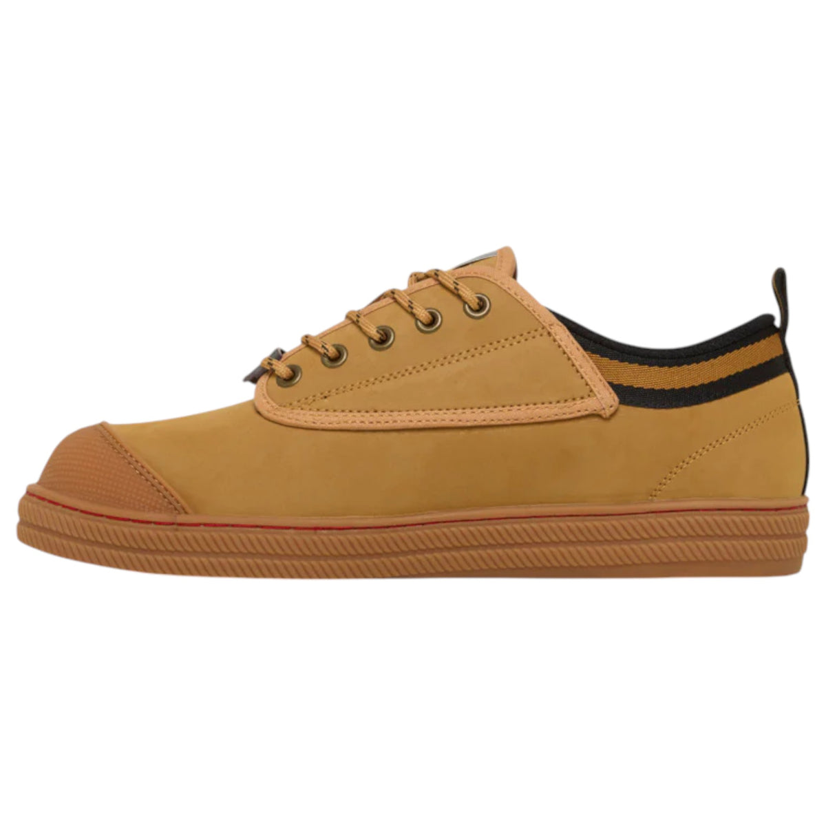 Mens Volley Safety Steel Cap Leather Shoes Tan