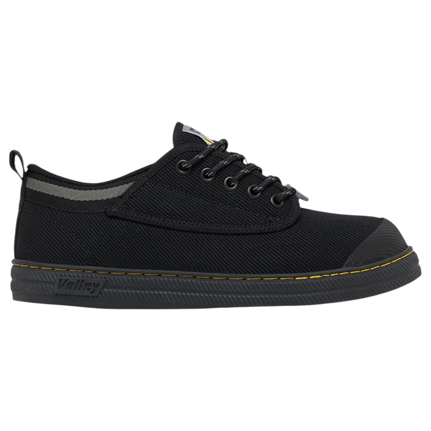 Mens Volley Safety Steel Cap Shoes Black/Grey