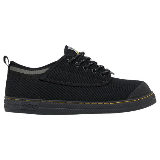 Mens Volley Safety Steel Cap Shoes Black/Grey