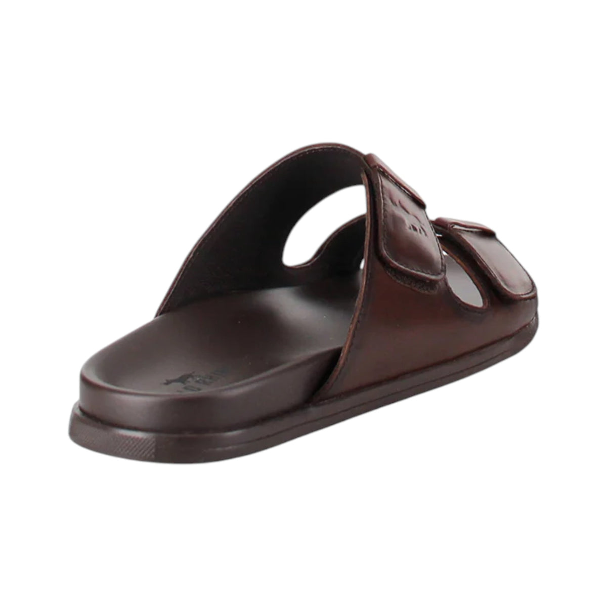 Mens Wild Rhino Acton Leather Sandals Brown