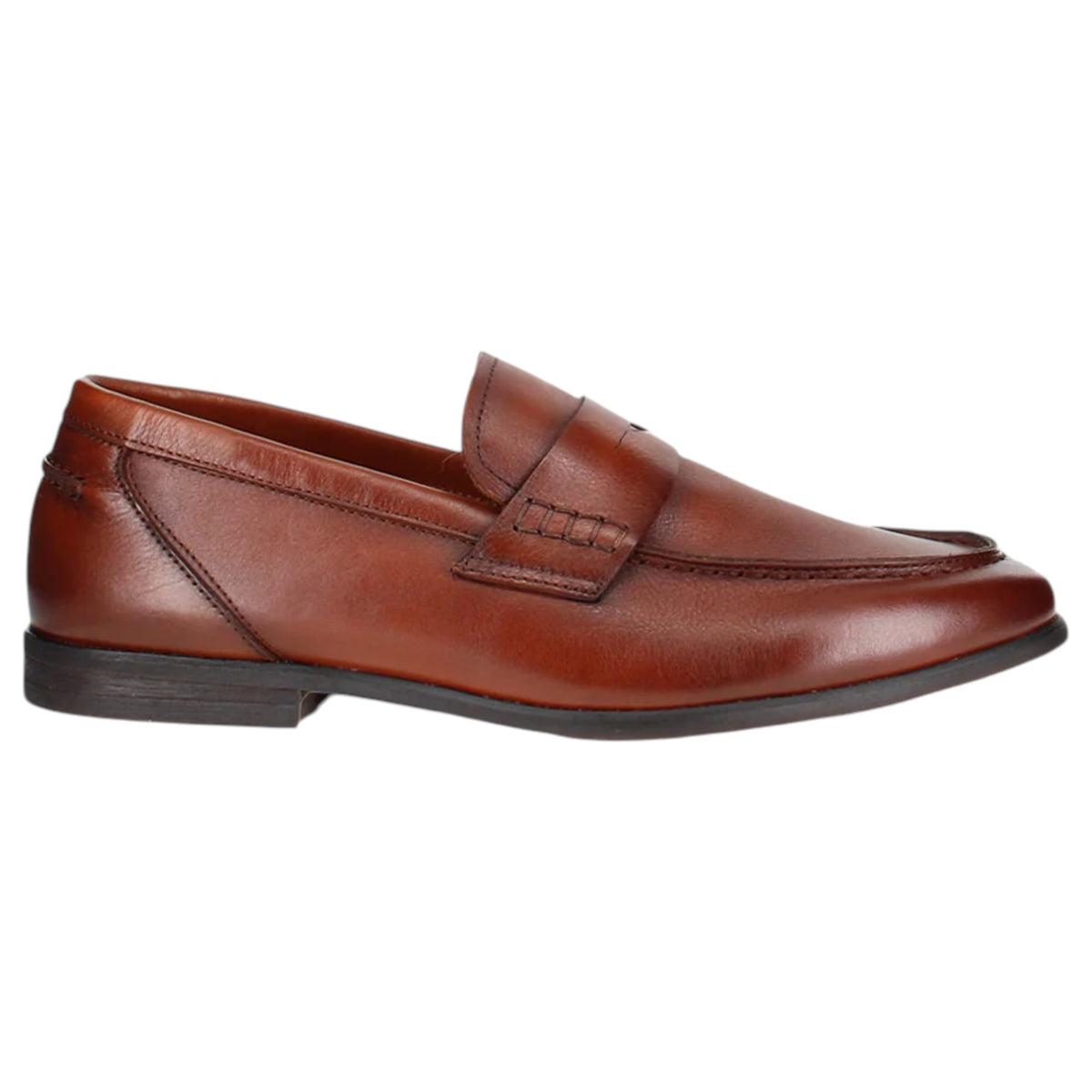 Mens Wild Rhino George Loafers Shoes Cognac