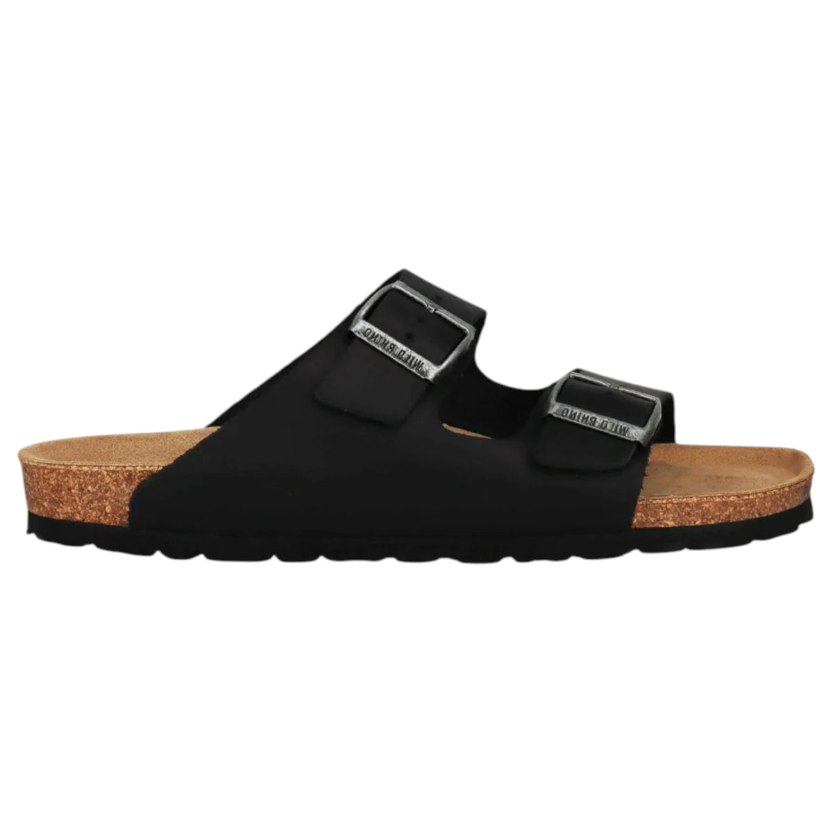 Mens Wild Rhino Mannix Leather Sandals Black