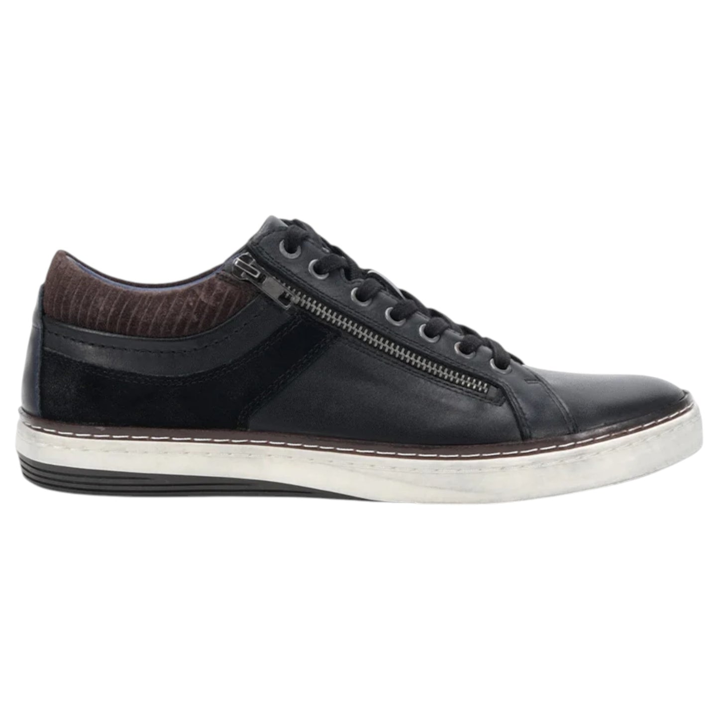 Mens Wild Rhino Whistle Black Casual Sneaker