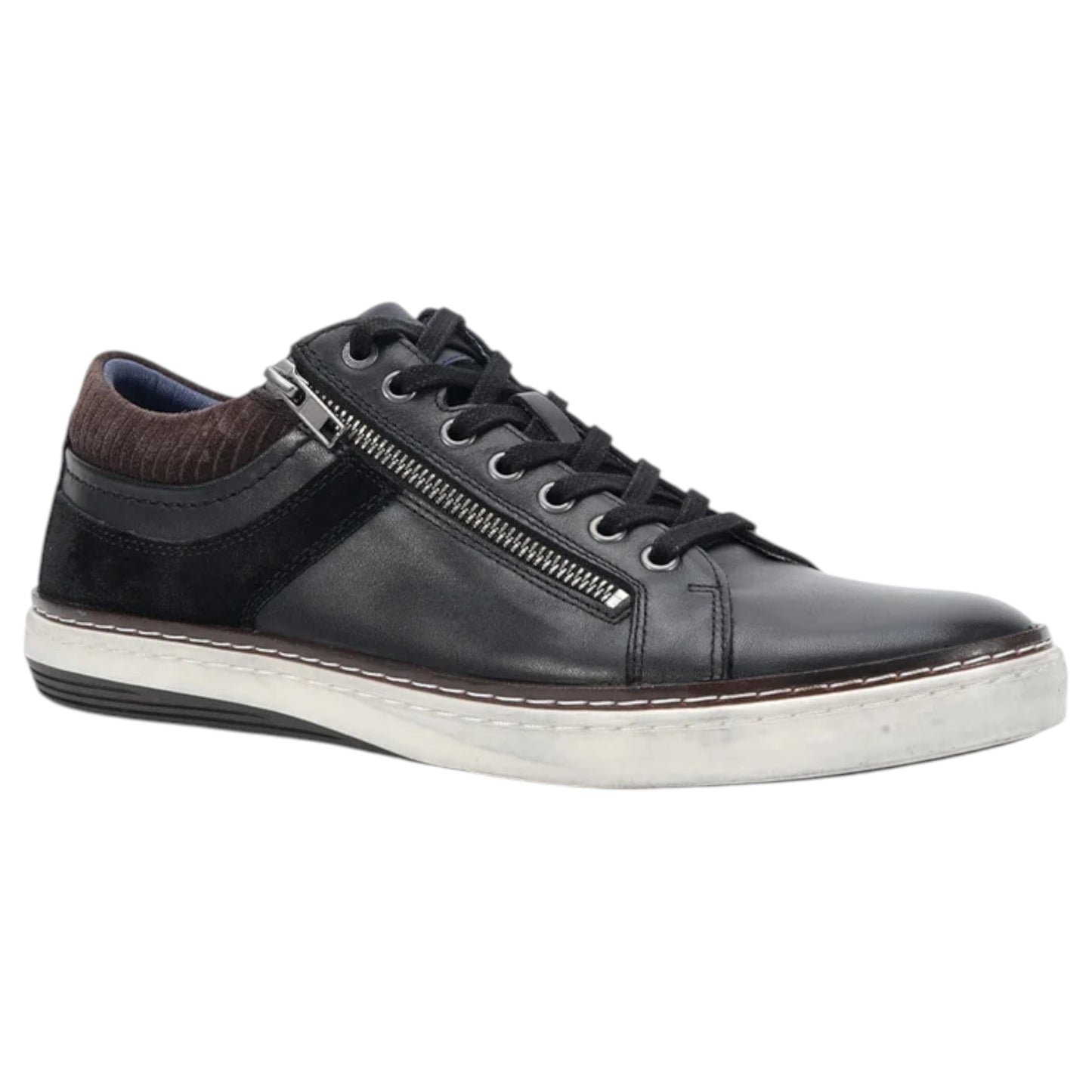 Mens Wild Rhino Whistle Black Casual Sneaker