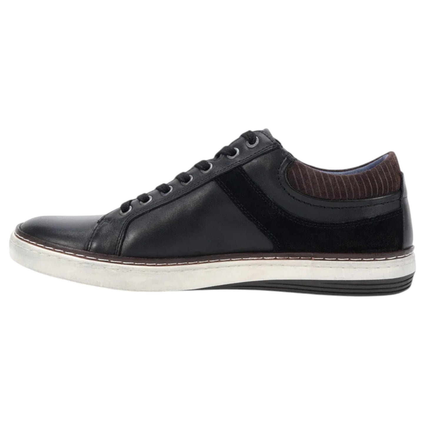 Mens Wild Rhino Whistle Black Casual Sneaker