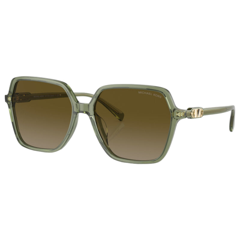 Womens Michael Kors Sunglasses Jasper Mk2196u Transparent Green Gradient Sunnies