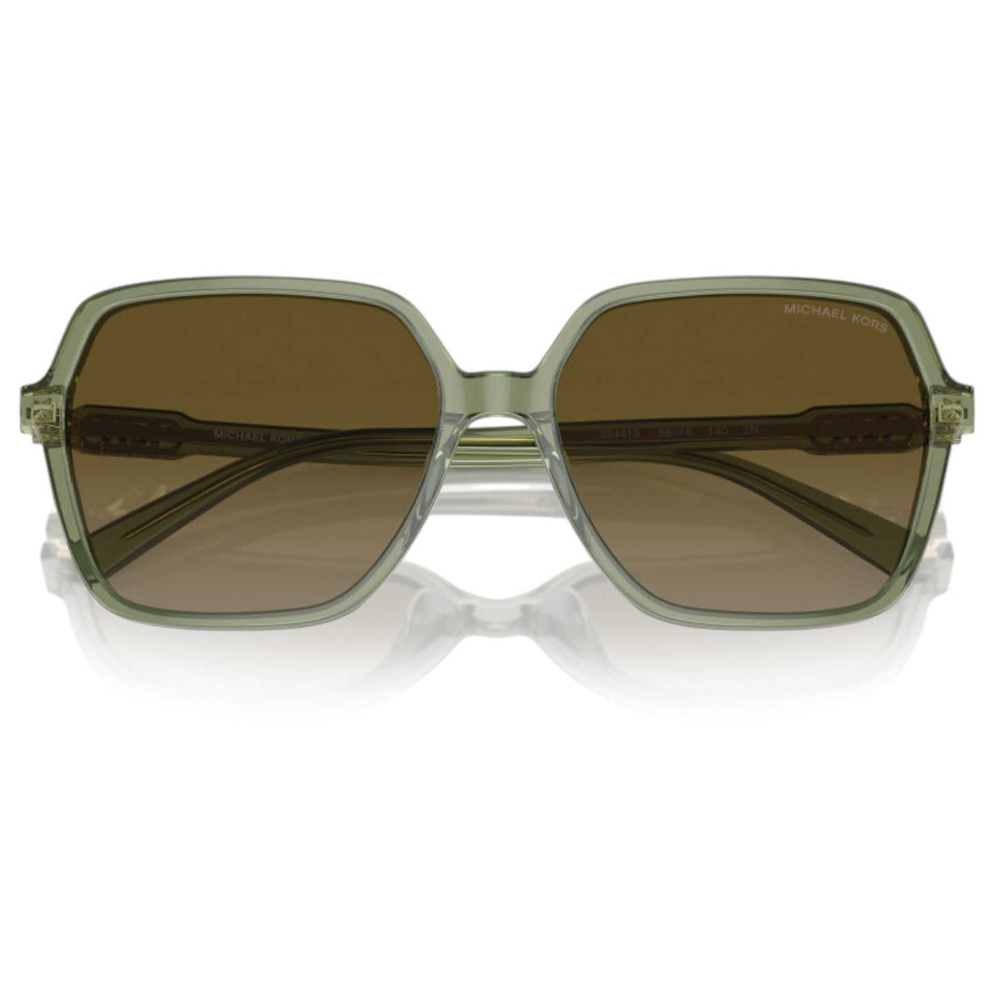 Womens Michael Kors Jasper MK2196U Sunglasses Green Transparent/Green
