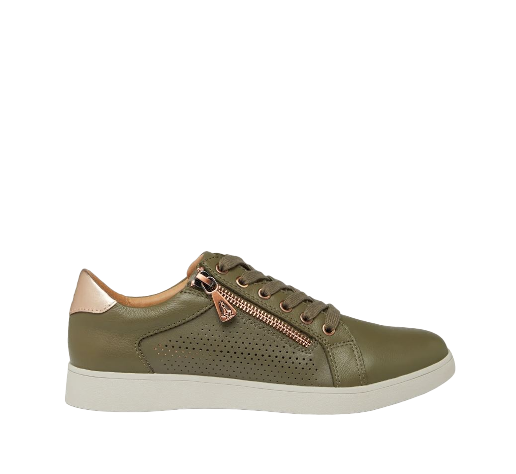 Womens Hush Puppies Mimosa Perf Shoes Sage/Copper