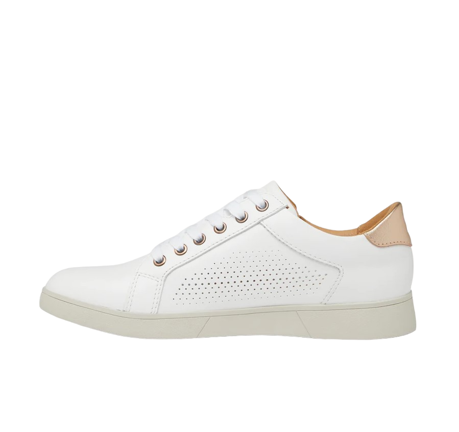 Womens Hush Puppies Mimosa Perf Shoes White/Copper