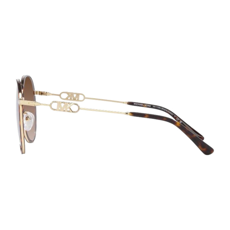 Womens Michael Kors Sunglasses Empire Mk 1128J Gold Tortoise/ Brown Sunnies