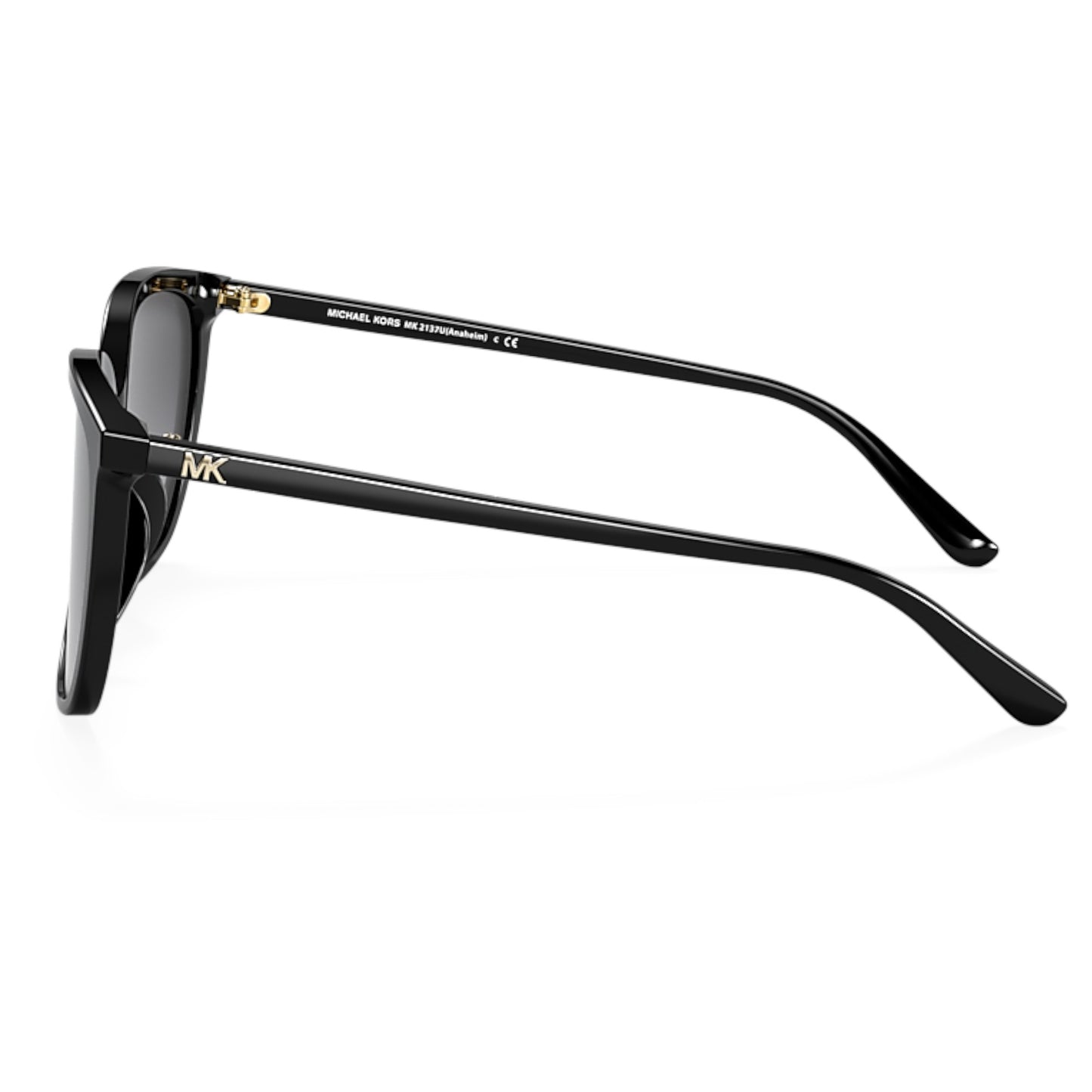 Women Michael Kors Mk2137u 3005T3 Black Square Dark Grey Polarized Sunglasses