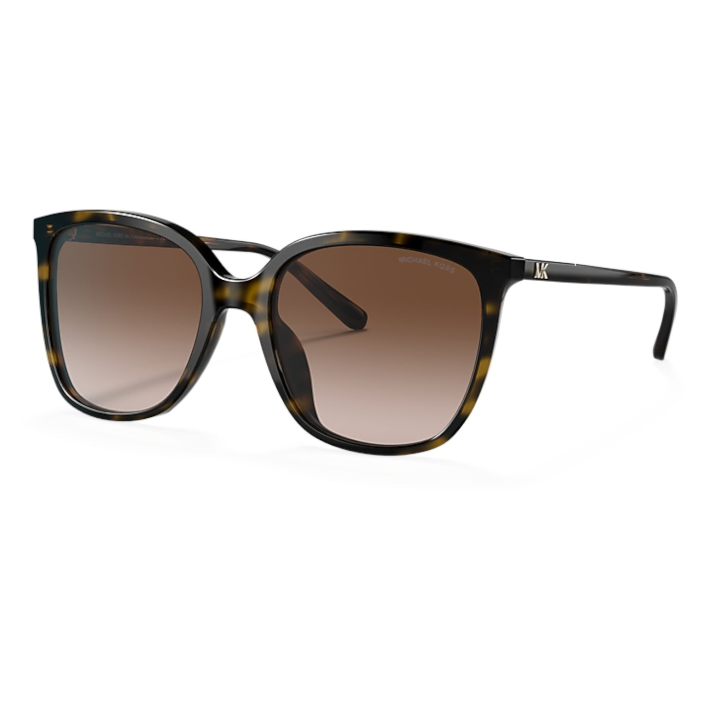 Women Michael Kors Tortoise Square Brown Gradient Sunglasses