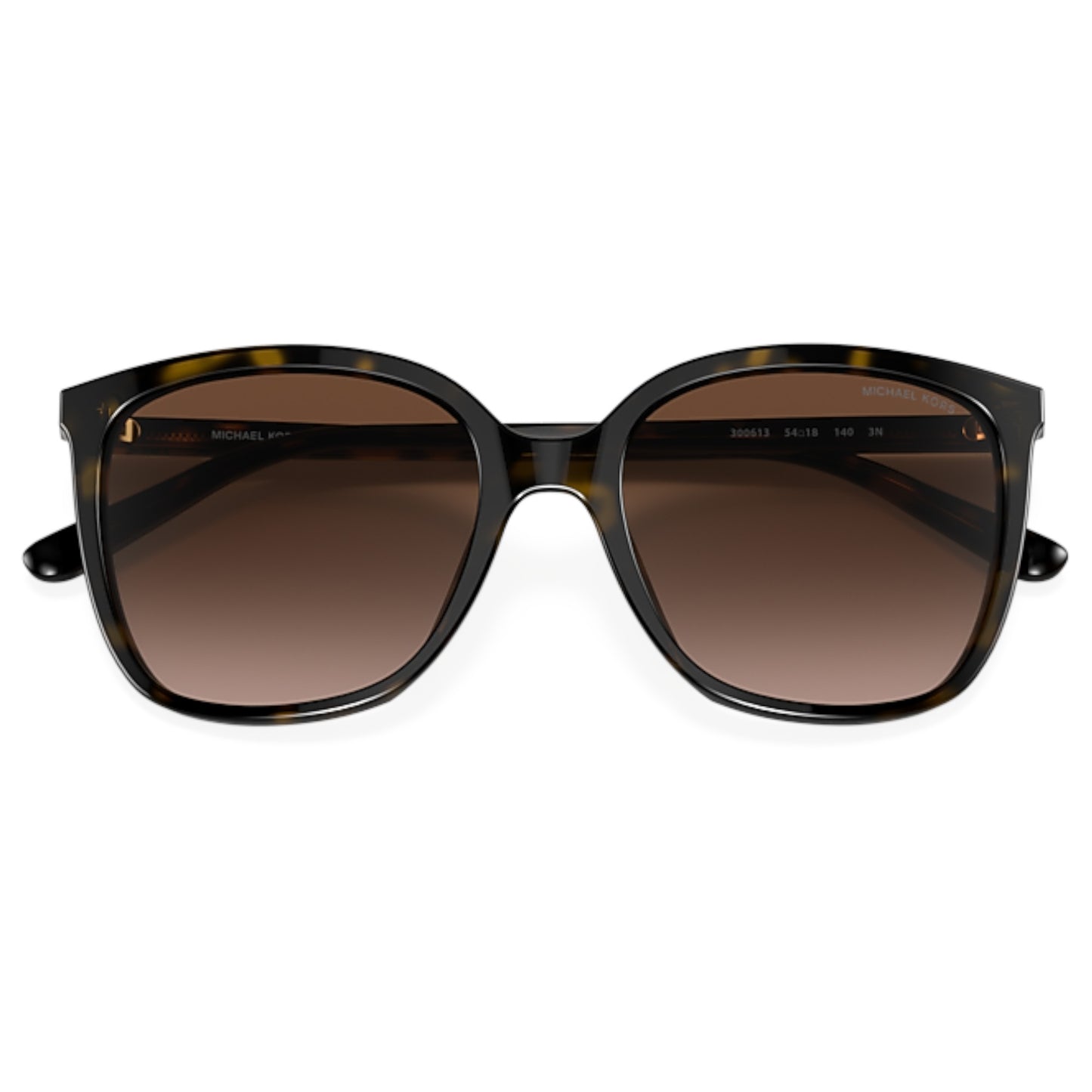 Women Michael Kors Tortoise Square Brown Gradient Sunglasses