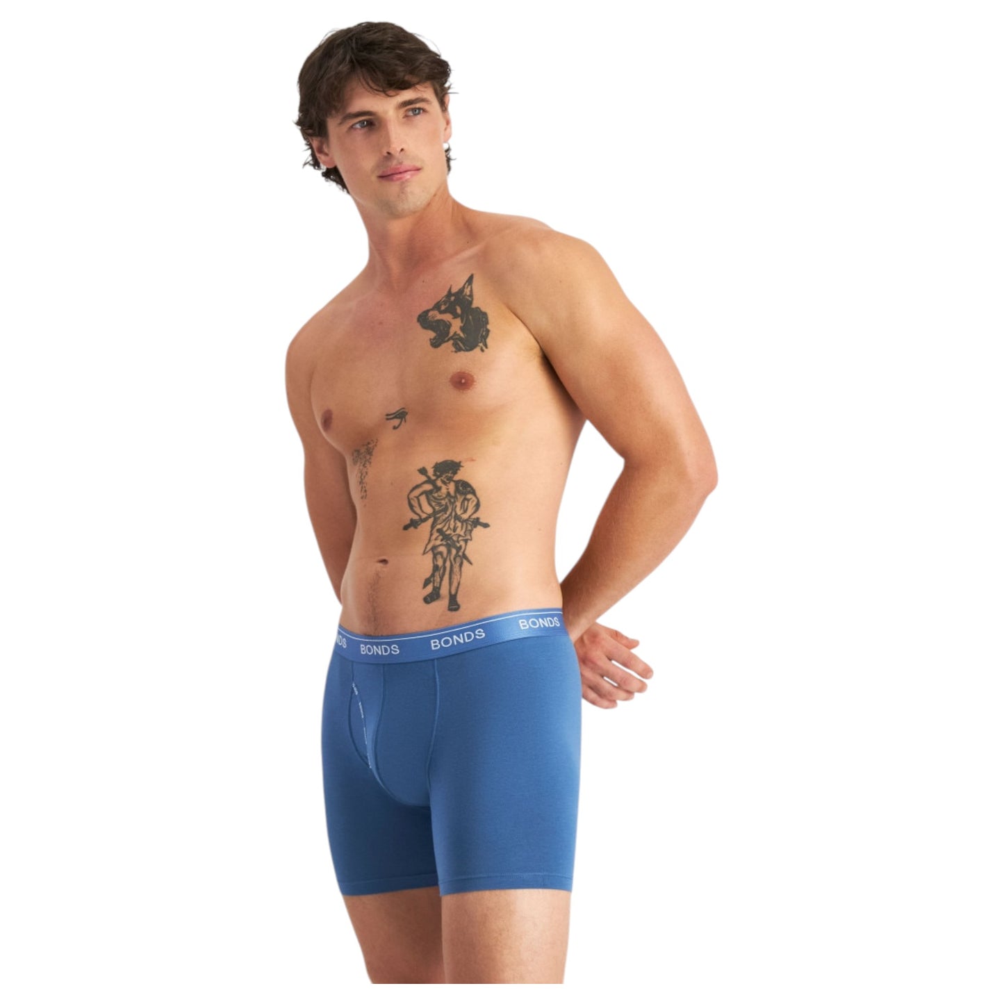 6 Pack Mens Bonds Guyfront Luxe Mid Trunks Multi