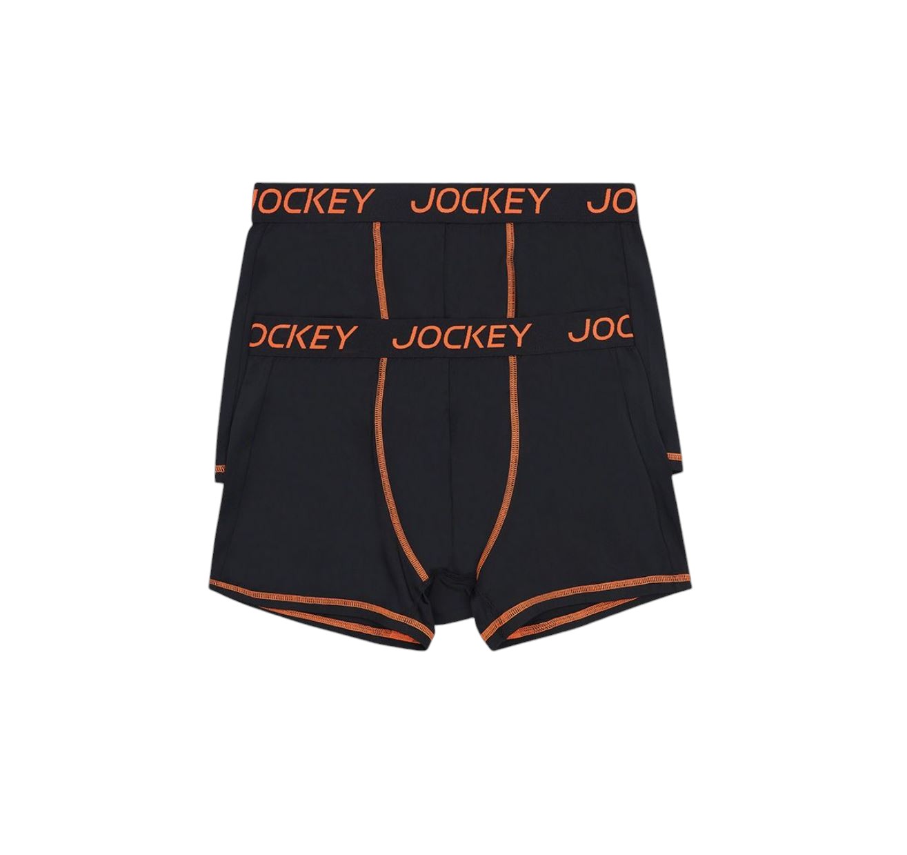 2 Pack Mens Jockey Performance Active Micro Trunks Underwear Black