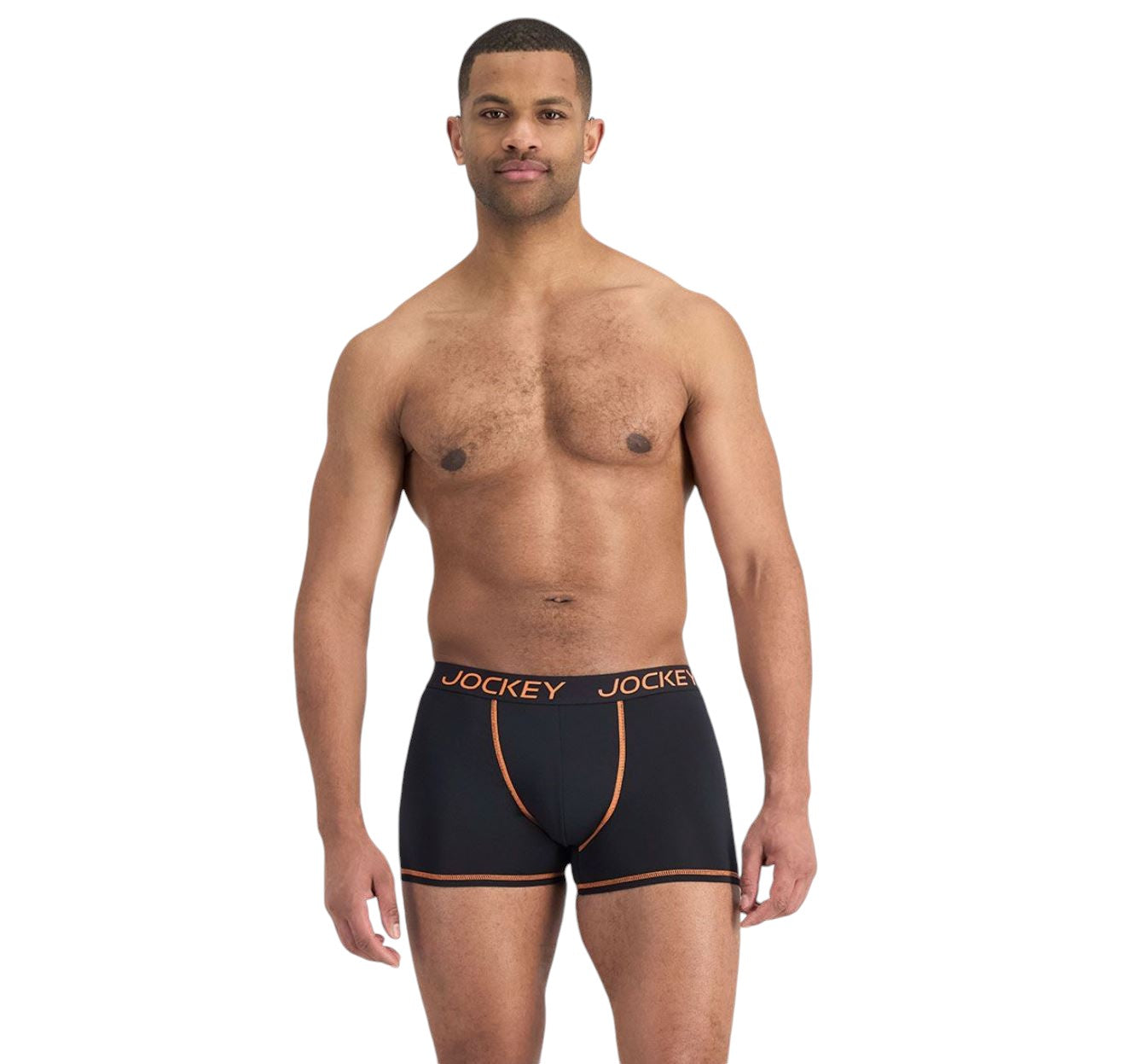 2 Pack Mens Jockey Performance Active Micro Trunks Underwear Black
