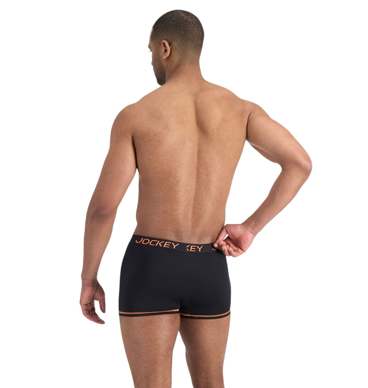 2 Pack Mens Jockey Performance Active Micro Trunks Underwear Black