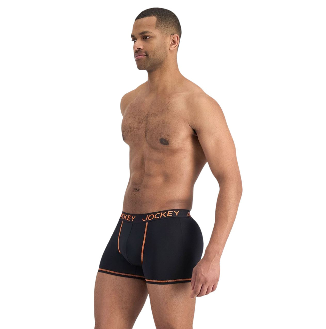 2 Pack Mens Jockey Performance Active Micro Trunks Underwear Black