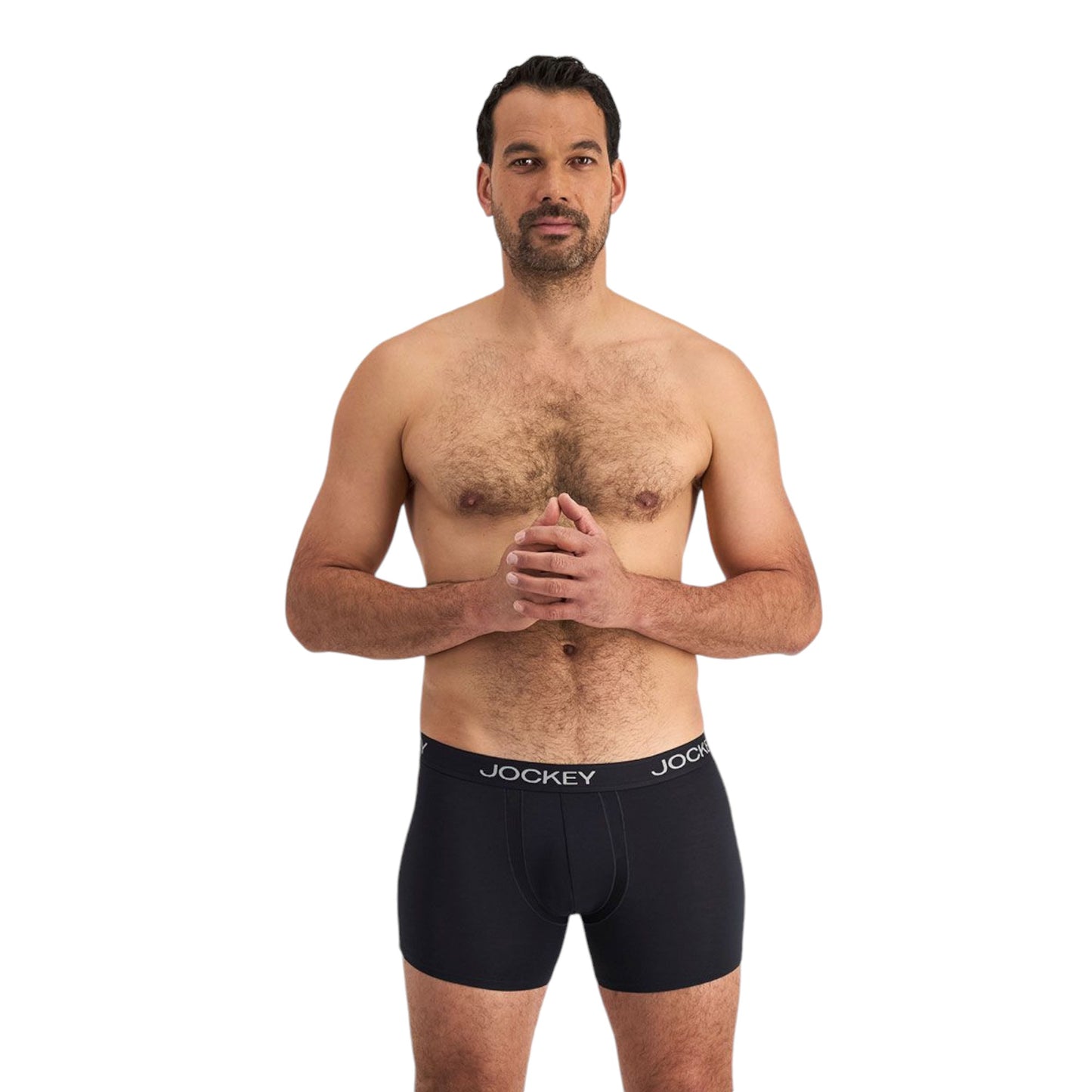 Mens Jockey Chafe Proof Pouch Trunks Underwear Black