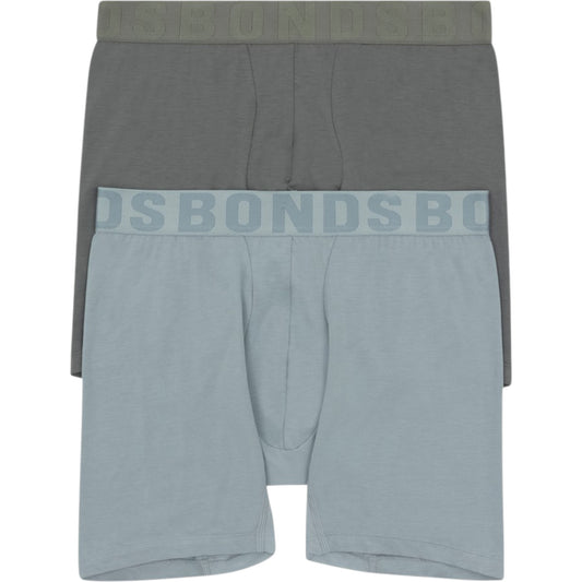2 Pack Mens Bonds Chafe Off Trunks Underwear Multi