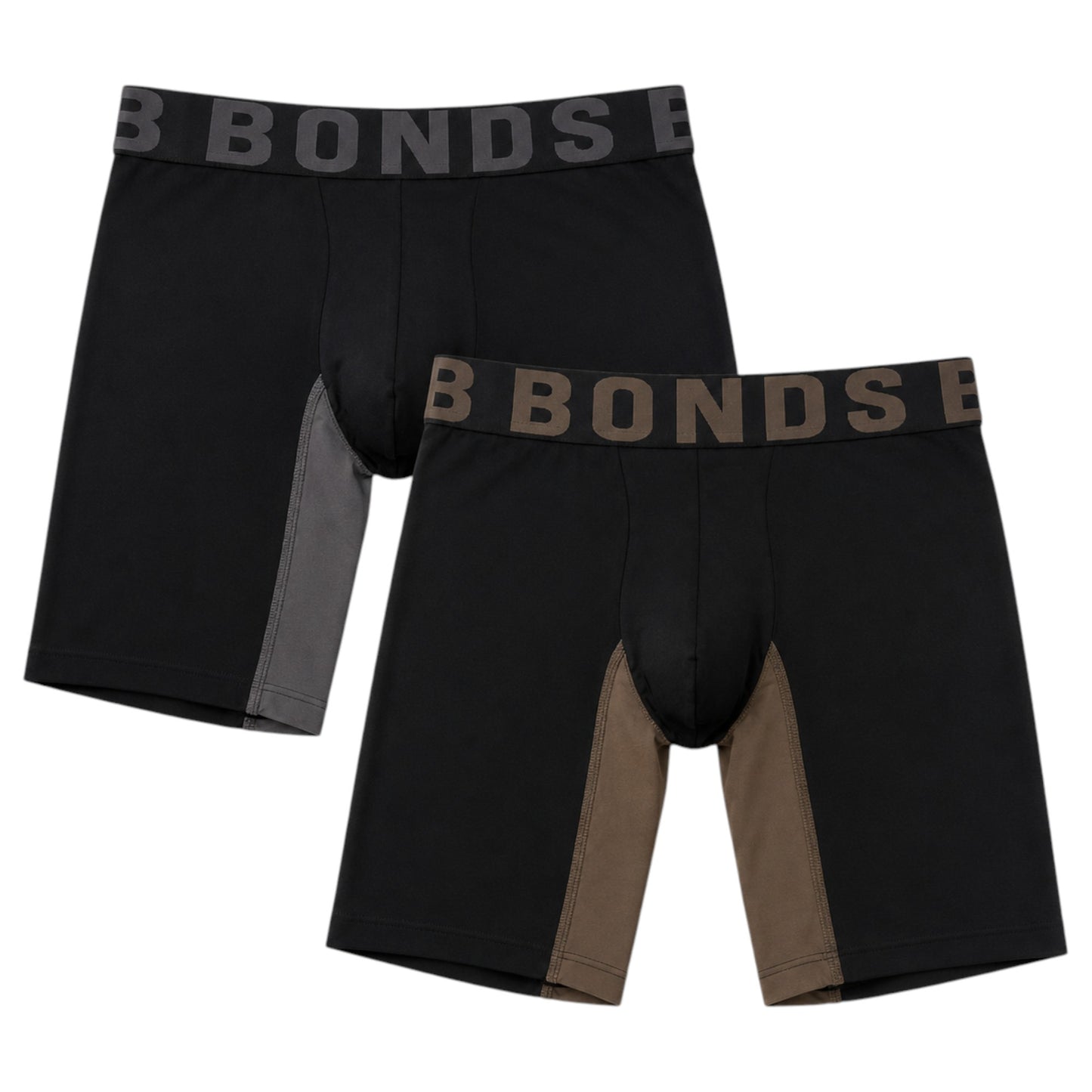 2 Pack Men Bonds Chafe Off Trunks Black