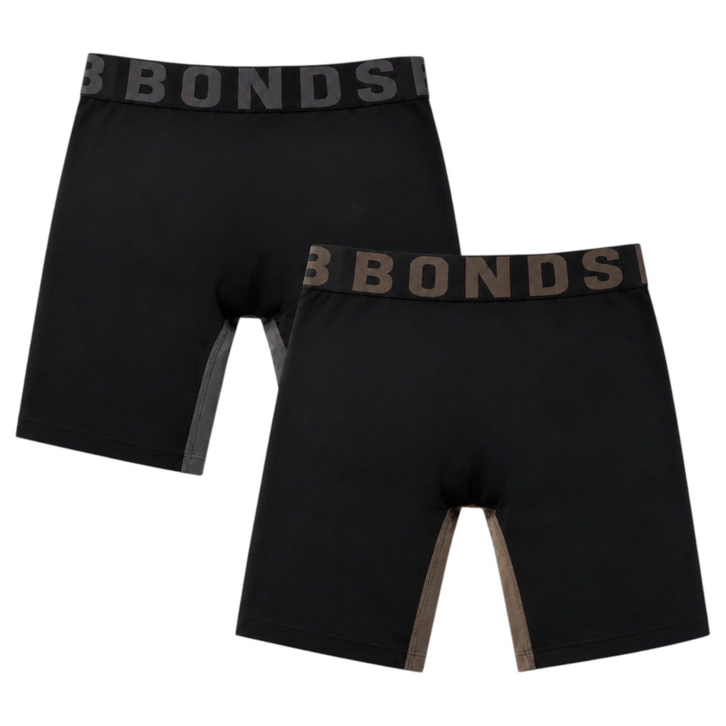 2 Pack Men Bonds Chafe Off Trunks Black