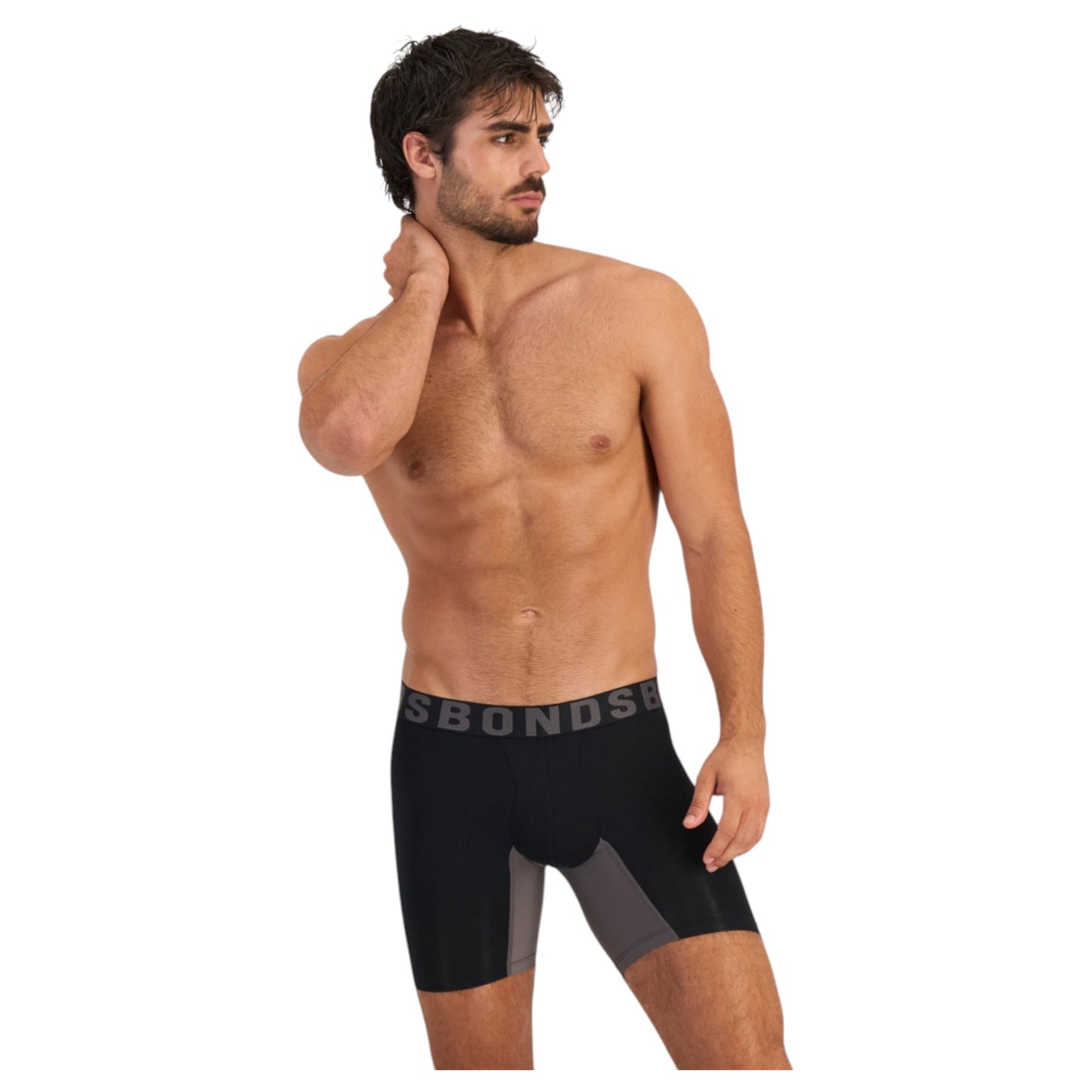 2 Pack Men Bonds Chafe Off Trunks Black