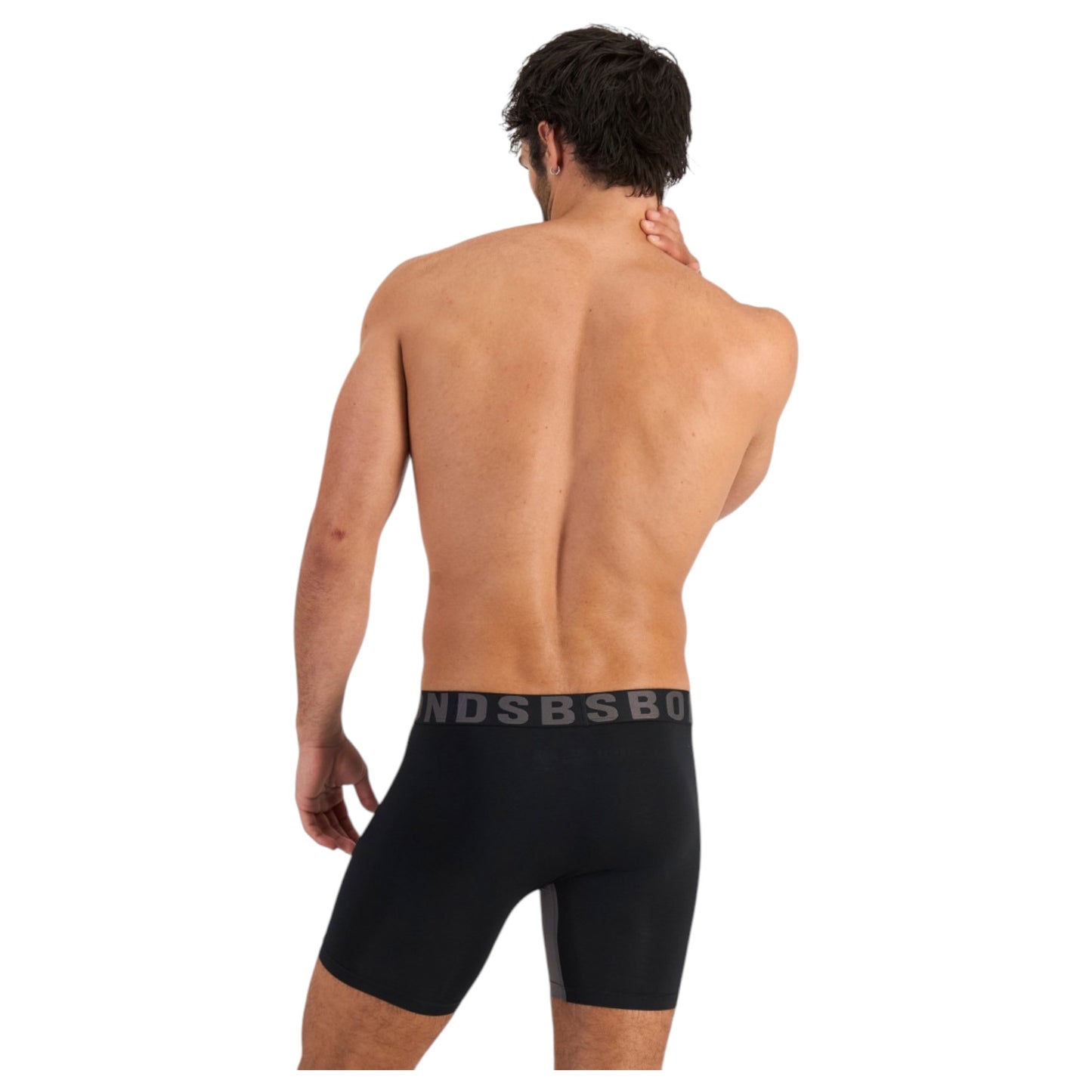 2 Pack Men Bonds Chafe Off Trunks Black