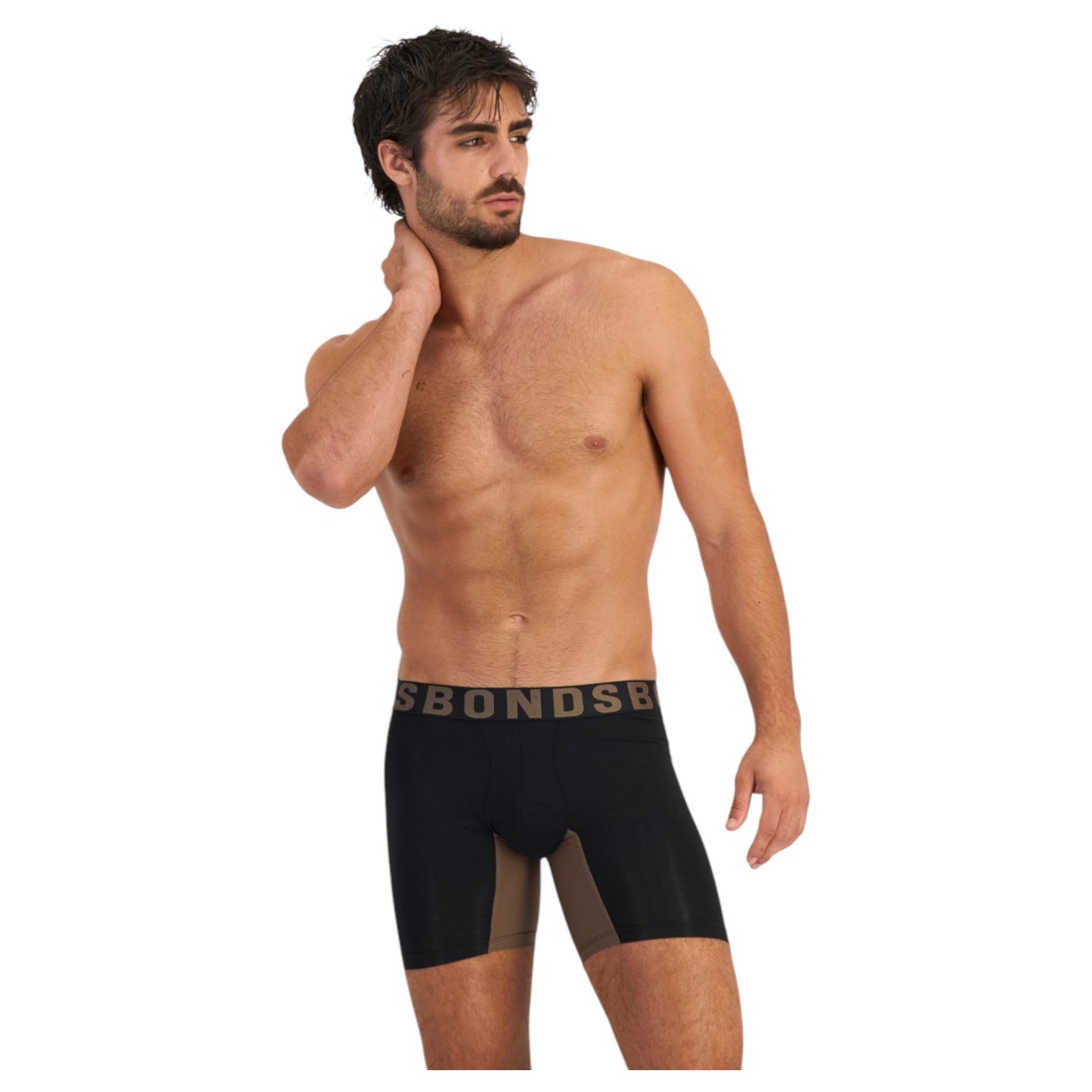 2 Pack Men Bonds Chafe Off Trunks Black