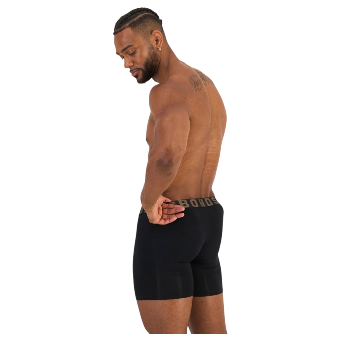 2 Pack Men Bonds Chafe Off Trunks Black