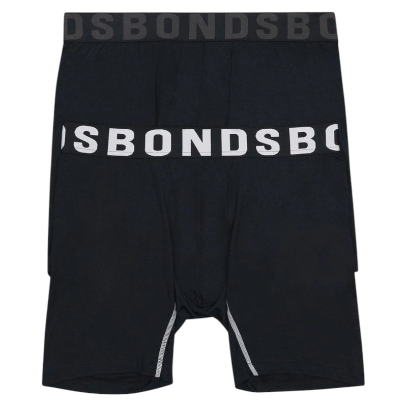 10 x Bonds Mens Chafe Off Trunks Underwear Black Undies