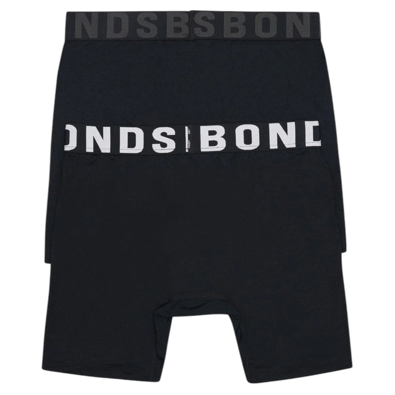 4 x Bonds Mens Chafe Off Trunks Underwear Black Undies