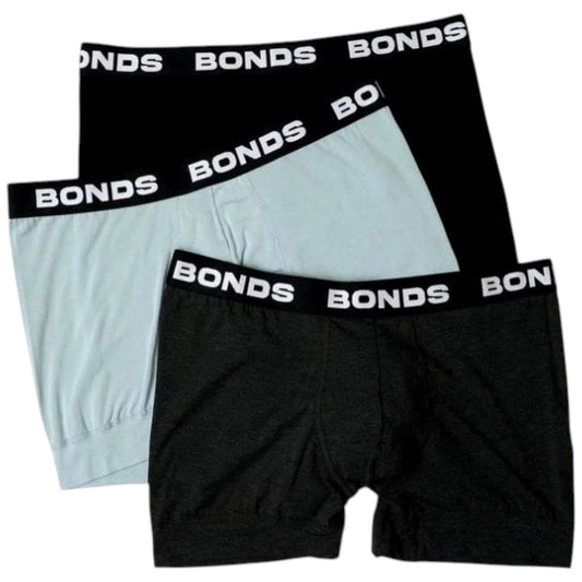 3 Pack Mens Bonds Total Package Trunks Underwear Multi
