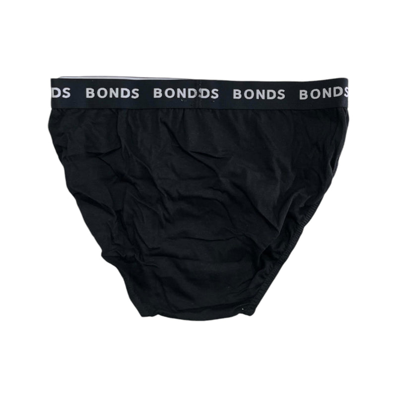 3 x Mens Bonds Everyday Value Briefs Black/ Navy/ Dark Brown Underwear