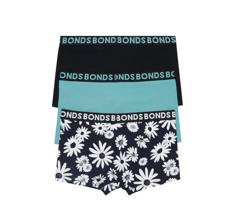 6 x Bonds Mens Everyday Trunks Underwear Flower Multi Black Undies